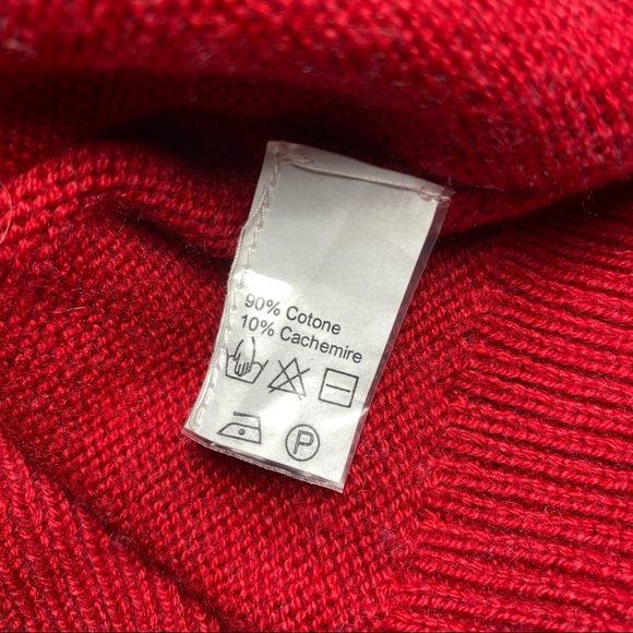 IRO Jeans Nosasa Red Distressed Sweater Size Small - Picture 9 of 9